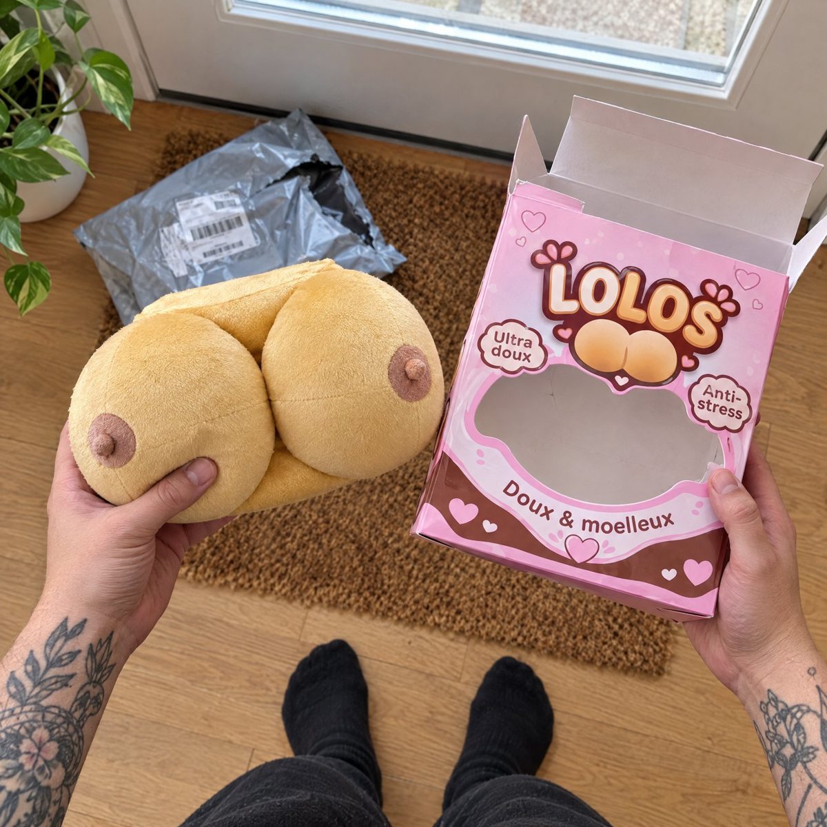 Déballage du coussin Lolo et de sa boîte