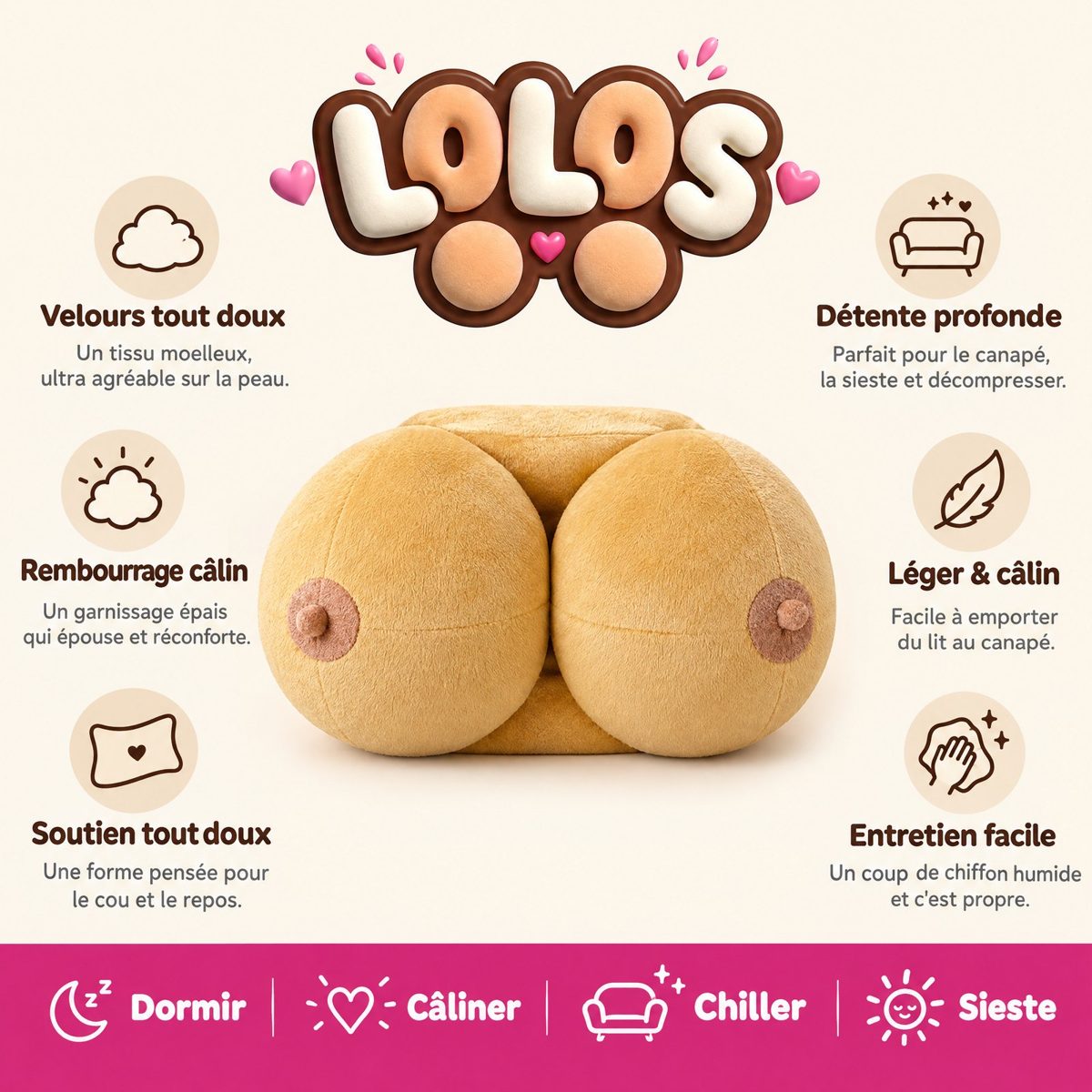 Les atouts du coussin Lolo